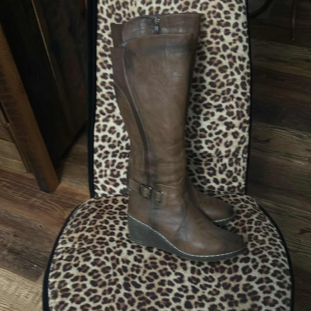 Patrizia Tall Wedge Boots new never worn